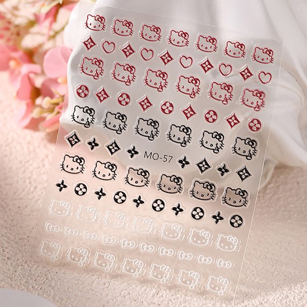 1Sheet e Cat 3D Nail Art Tarrat Manikyyritarvikkeet Itseliimautuvat A3