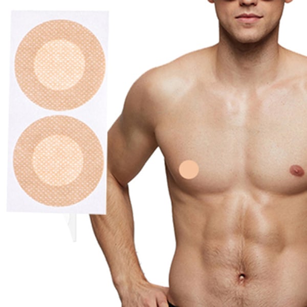10 par menn brystvortedeksel selvklebende undertøy klistremerker BH Pad Sof 3.5CM