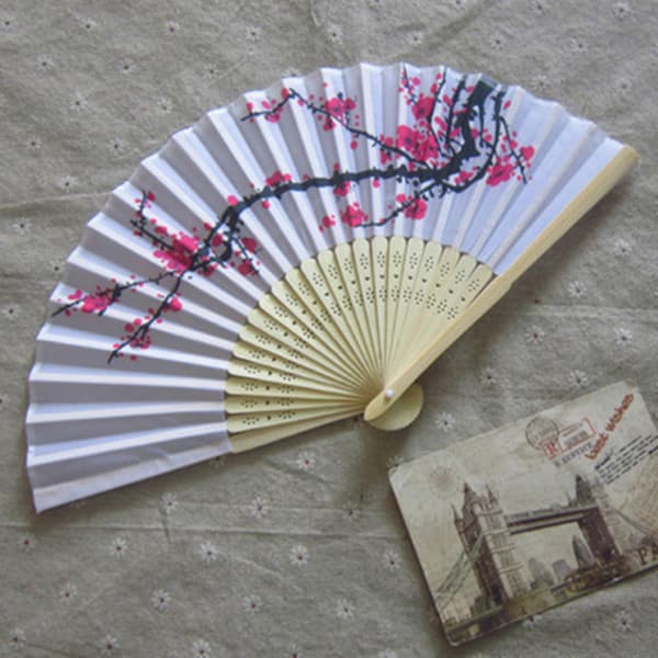 Cherry Blossom Fans Bröllopsfavor Present Party Reception Delicat