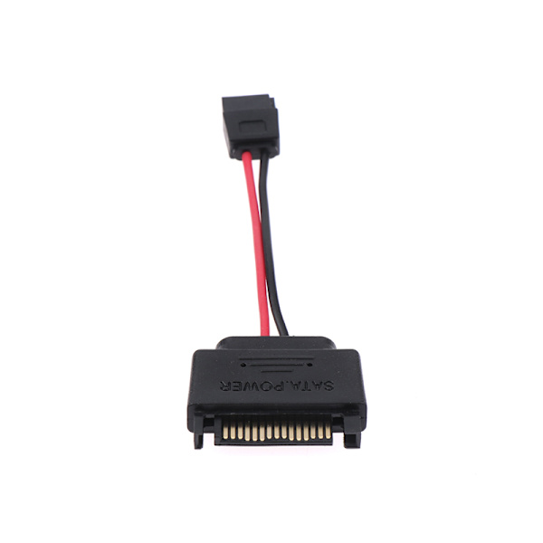 SATA 15-stift hane till SATA 6-stift hona power Optik