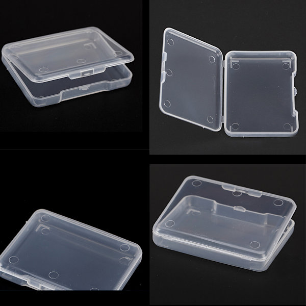 5 st Plast Transparent Med Lock Förvaringsbox Collection Contai