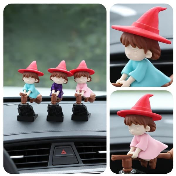 e Flying Girl Bil Dashbordpynt Mini Trollmann Figur Bil A1