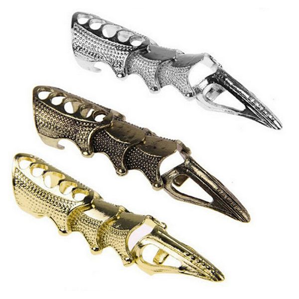 Knuckle Armor Metal Punk Unisex Finger Rings Smycken Prop Acces A2