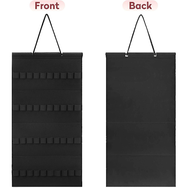 Pannbandshållare Hårbågar Organizer Display Förvaringsvägg Hangin Black 40 grids
