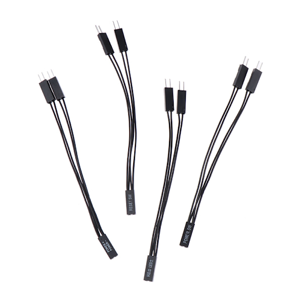 Moderkortsbrytare Power SW/ÅTERSTÄLL SW/HDD LED/ Power LED 1 till 2 Dub 4Pcs/Set