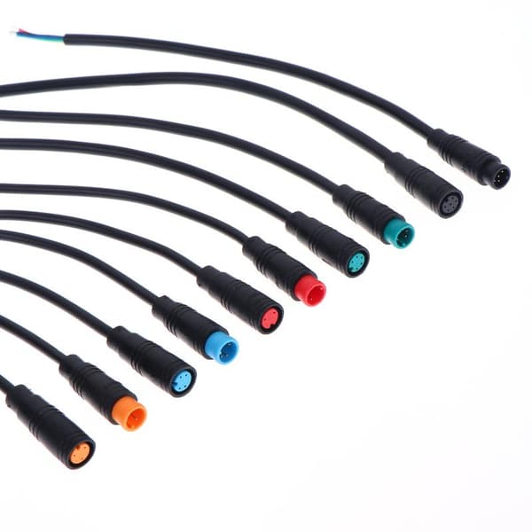 Svart Ebike Tilbehør Valgfri Kabel Base Kobling Vanntett A4