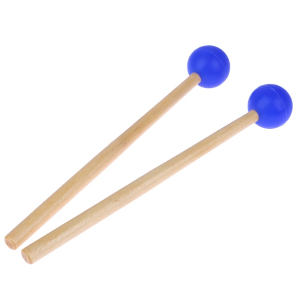 1pari 18 cm pitkät Marimba vasarat Xylophone Mallet Percussi Blue