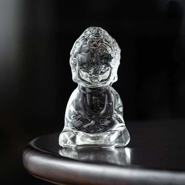 Ch'an Buddha Glasspynt Teborddekorasjoner Teseremoni A