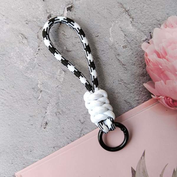 Nyckelring Lanyard Stark rem för nycklar Flätat paraplyrep Ha A13