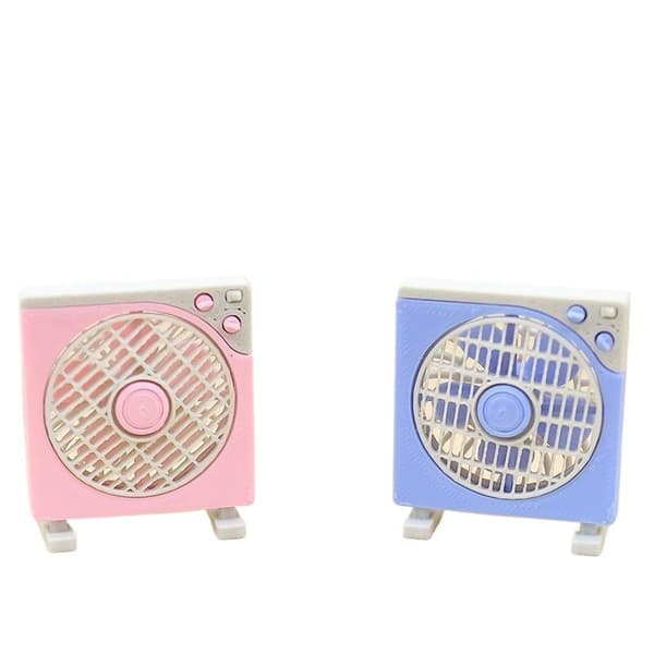 1 stk. mini elektrisk ventilator model dukketilbehør til dukker dukkehus A1