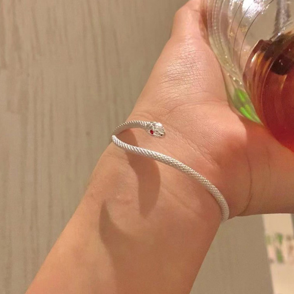 Creative Snake Open Cuff Rannekoru Naisten Tytöille Trendikäs