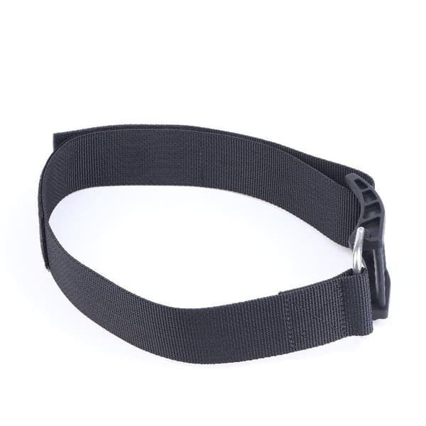 Justerbar dykkertankstropp med kamspenne Black