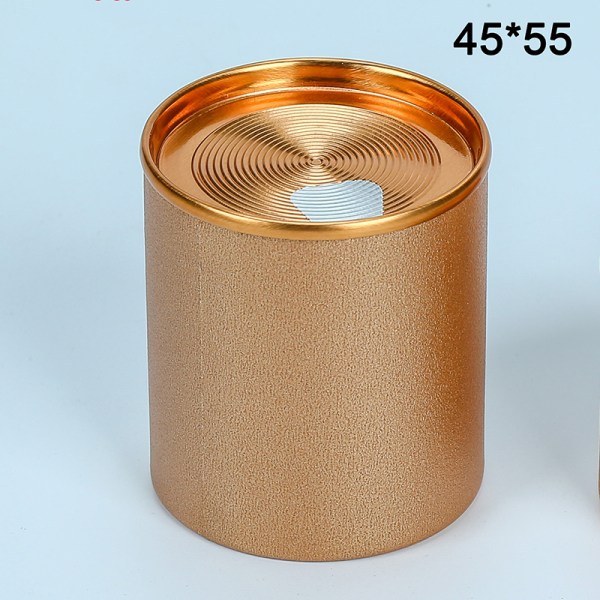 Tea Caddy Organizer -pakkauslaatikko, metalli irtotavaralle viljalle Gold