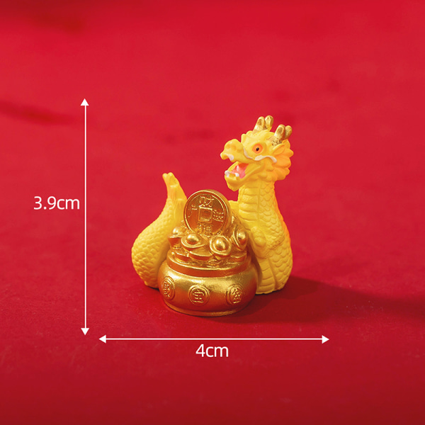 New Year Dragon Figurines Miniature Cartoon Craft Landscape Or A2