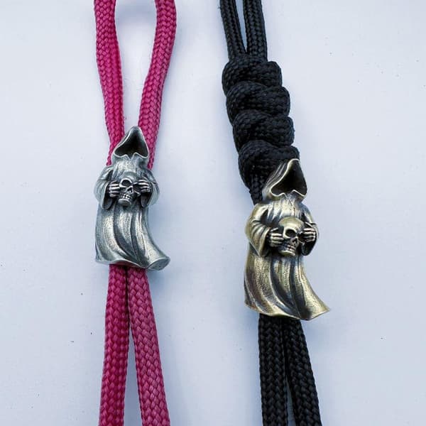 1 st odöd dödskalle mässingspärlor DIY Paracord handvävd snodd A4
