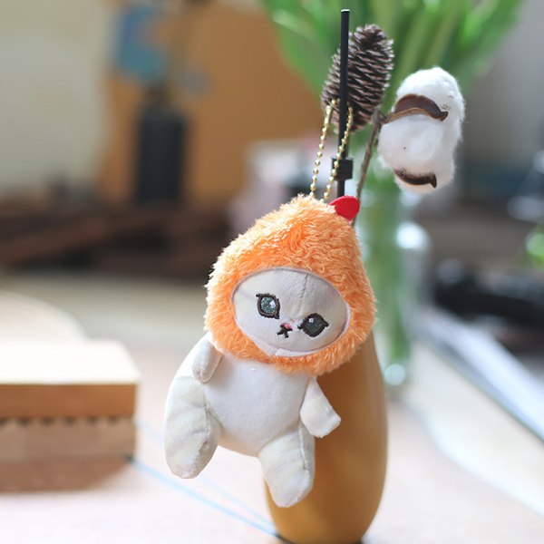 e Shark Cat Fried Cat Pehmo nukke Riipus nukke Kaunis huone Ba A5