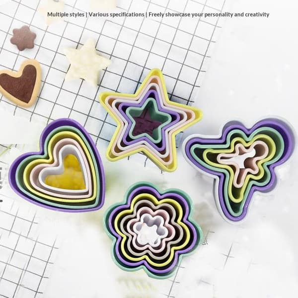1Set Cupcake Flera Former Kakformar Plast Tårtform DIY C D