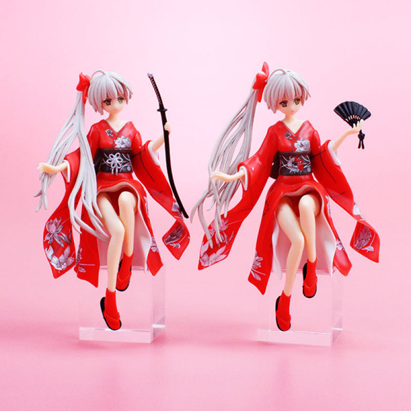Anime-nukkemallilelut Kimono Sora -hahmoautokokoelma Malli T Red