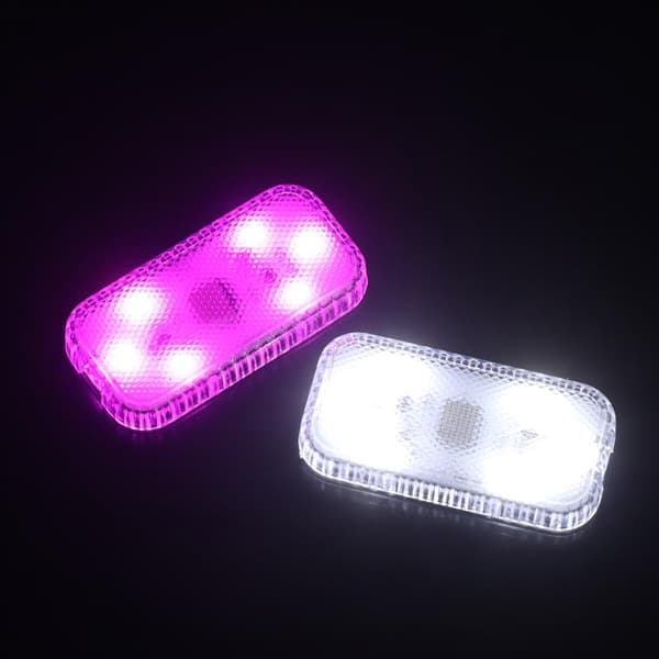 LED Touch Lys Trådløs Bil Interiør Belysning Auto Læselampe Pinkish Purple