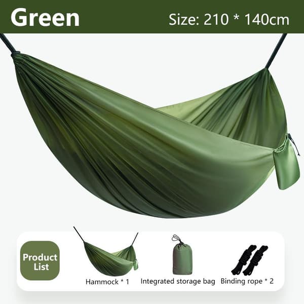 Hengekøye med stropper og oppbevaringspose Army green