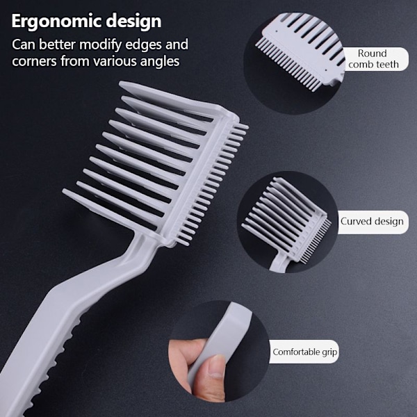 Clipper Barber Fade Combs Ergonomisk Styling Tool til mænd White