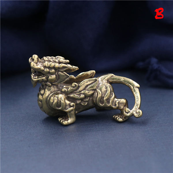 Retro Brass Ancient Beast Flying Pixiu Kodinsisustus Koristeet Fi B