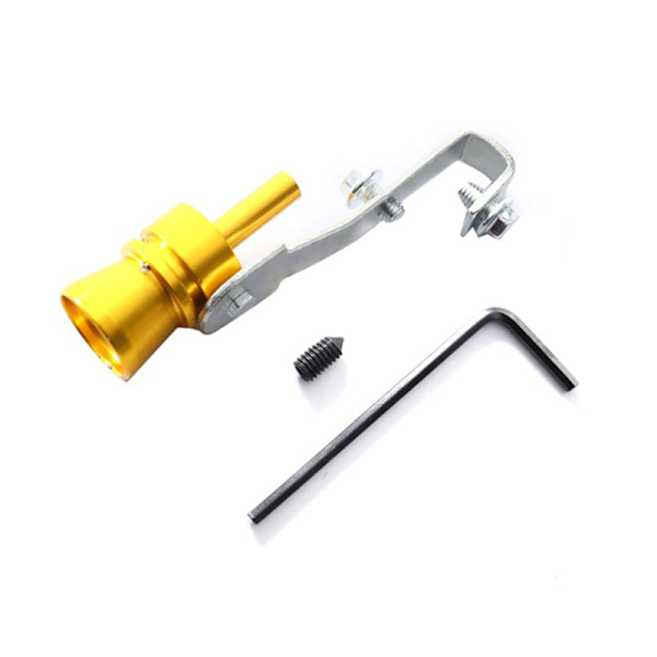 Car Refit Device Avgassystem Turbo Simulator Ljuddämpare Gold