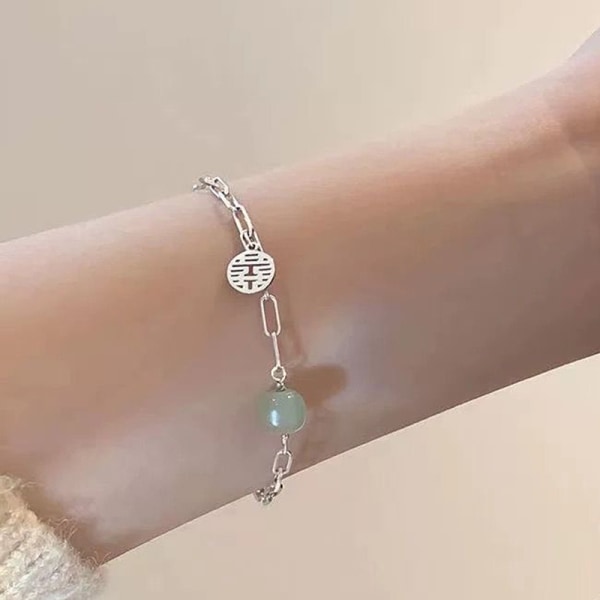 Good Luck Beads Armband for Women Girl Transfer Pearl Jade Ha