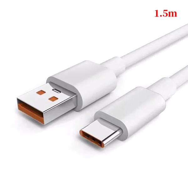 7A 100W Typ C USB kabel Supersnabb laddningskabel 1.5m