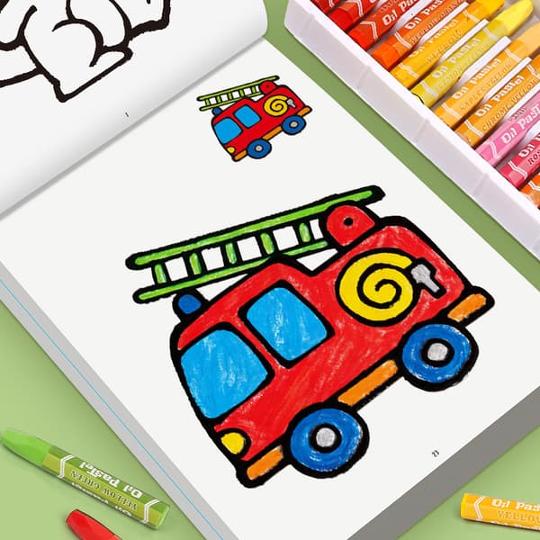 Rolig målarbok Multicolor