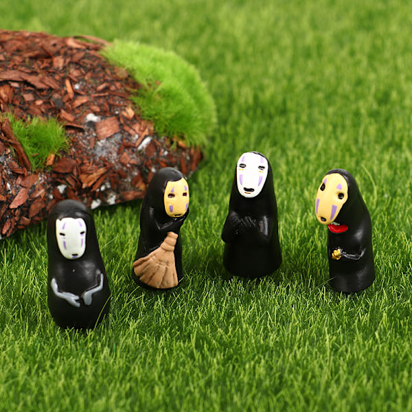 1/4 kpl Spirited Away No Face Man -vinyylitoimintafiguuri Miyazaki H a set