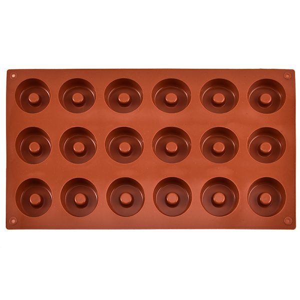 18 Cavity Mini Donut Silikon Form DIY Cake Accessori
