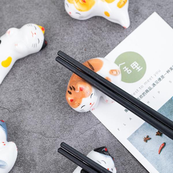 Lucky Cat sticks Holder Keramiske pinde Keramisk boligdekoration A3