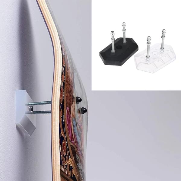 Skateboard Väggfäste Longboard Deck Hängare Display Stativ Stora Transparent