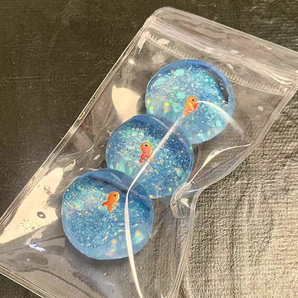1/5 st Ocean Planet Leksak e Liten Guldfisk Kläm Dekompression B 1pcs