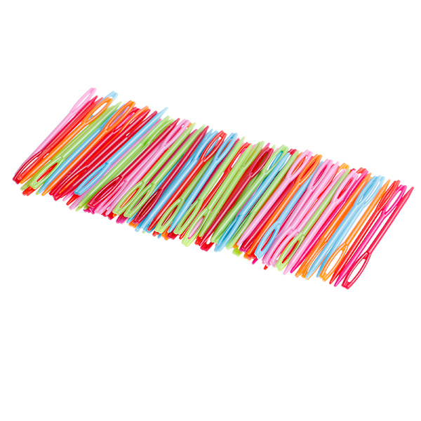100 stk. 7 cm hæklenåle i plastik. P20