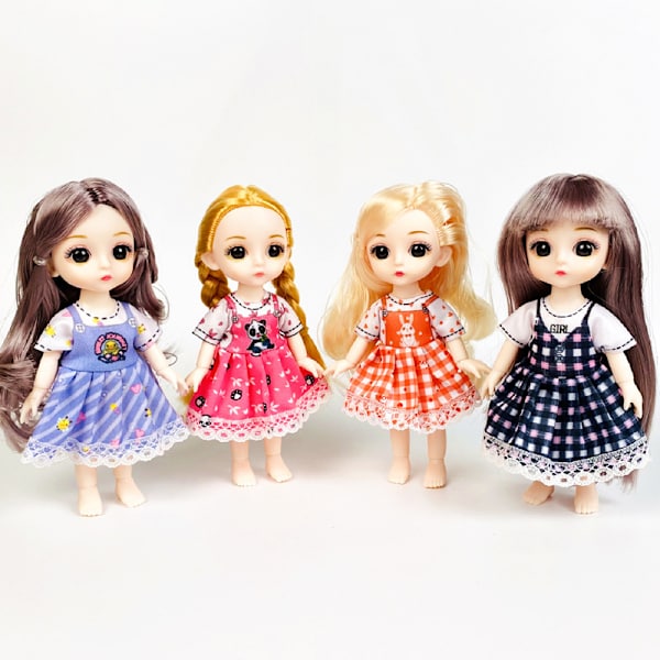 16 cm dukkeklær for 1/12 BJD Ob11 dukkedress antrekk H