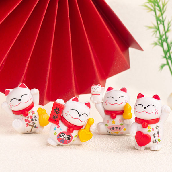 Mini Lucky Cat -sisustus Kodinsisustus Kawaii Lucky Cat Maneki Ne