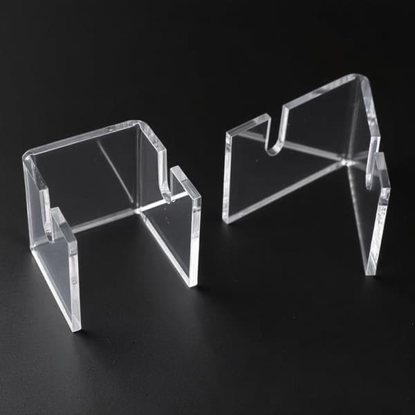 Håndventilator Display Stand Beslag Klar Akrylholder Sammenfoldelig Fa Transparent 3