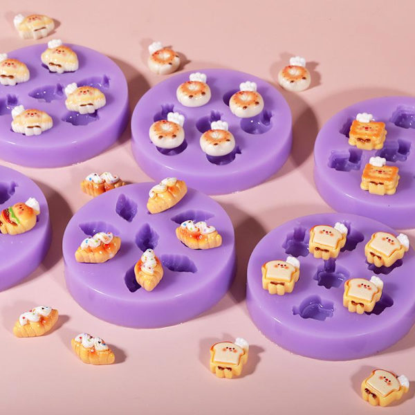 Mini silikoneform Hamburger Ost Brød Risformet DI A16