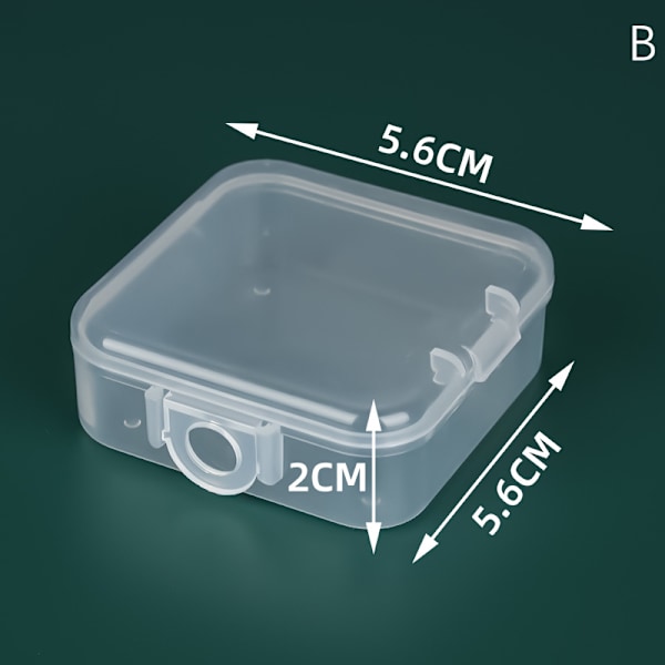 Case för triangel/rund/fyrkantig Puff Transparent Spo B