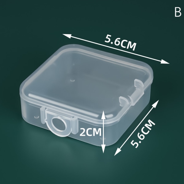 Muovinen case kolmion/pyöreän/neliön muotoiselle Puff Transparent Spo B