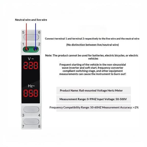 Digital trefasmätare med modulär design och LED-display F A1
