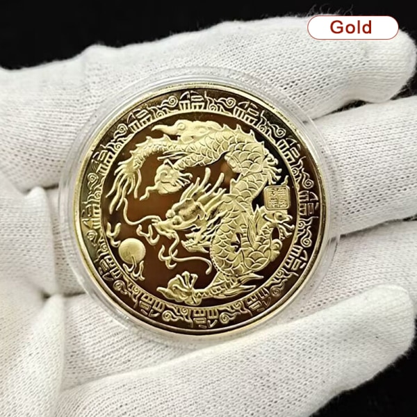 2024 Zodiac Year of the Dragon erindringsmønt Silver