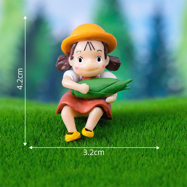 Kawaii Anime Totoro Figurine Tecknad Figurer Micro Landscape Ga 1