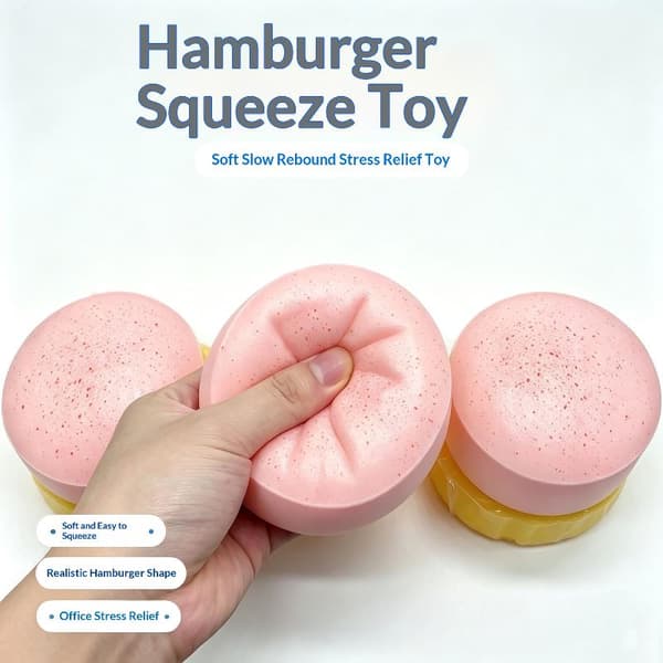 Taba Yoghurtkakebrød Leketøy Myk Sakte Stigende Sensorisk Fidget White