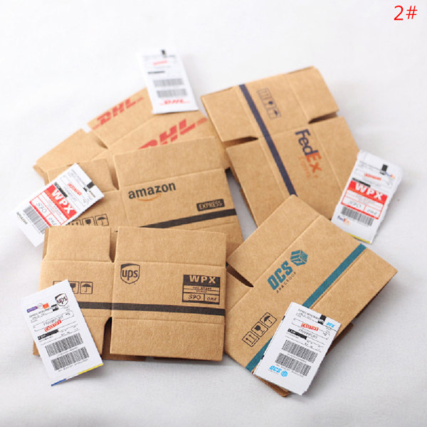 1Set Mini Carton Express Carton 1:12 Dollhouse Miniature Expres 2#