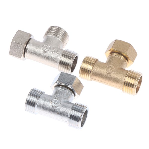 1st toalettavledningsventil koppar G1/2" T-ventil bidéspruta Sh A3