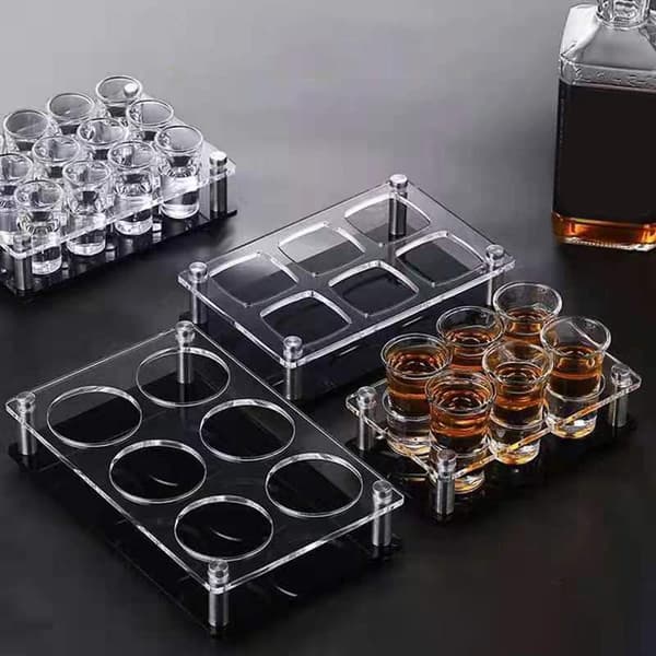 6/12/24-hulls glassbrett kopporganisator hull akryl displaystativ D