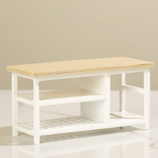 1:12 Nukkekoti Pienoishuonekalupöytä Sohvapöytä Nukkekoti Beige